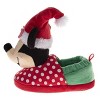 Disney Mickey Mouse Christmas Slippers Cozy Plush Santa House Shoes Size Toddler - Little Kid - 3 of 4