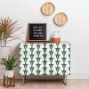 Maritza Lisa Retro Green Floral Pattern Credenza - Deny Designs - 2 of 2