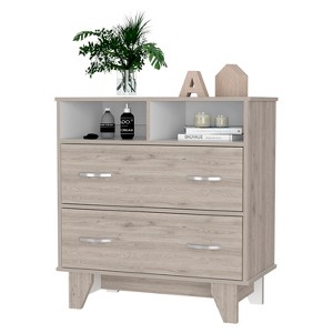 ORRD Portobelo Two Drawer Dresser, Two Shelves, Superior Top, Four Legs - 1 of 4
