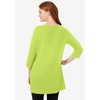 Woman Within Plus Size Perfect Three-Quarter-Sleeve Scoopneck Tunic - 3 of 4