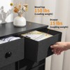 WOWLIVE 12 Dresser,Chest of Drawers, Easy-Pull Fabric & Wood Dressers with Top - 3 of 4