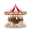 Mr. Christmas Santa and Reindeers Regal Carousel Animated Musical Christmas Decoration - 16" - image 2 of 4