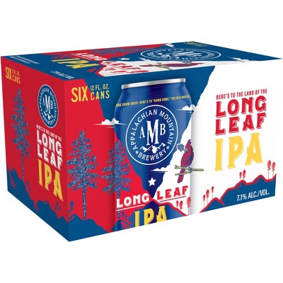 Appalachian Mountain Long Leaf IPA Beer - 6pk/12 fl oz Cans