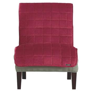 Antimicrobial Quilted Armless Chair Furniture Protector - Sure Fit