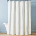 Crinkle Stripe Woven Shower Curtain - Hearth & Hand™ with Magnolia
