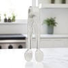 Unique Bargains Food Tongs Round Head Rose Design Dishwasher Safe 304 Stainless Steel 1Pc - 2 of 3
