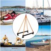 Watercraft Lift Sling Heavy Duty - 1600lbs Capacity Thickened Steel Plate Marine Sling with Padded Straps & Safety Hooks for Jet Skis - 3 of 4