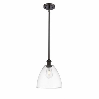 Bristol Glass - 1 Light Mini Pendant In Industrial Style-11.25 Inches Tall and 9 Inches Wide