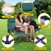 MUKE Camping Chair, Oversized Camping Loveseat for Two, XL Padded Chair with Wine Glass Holder, Cooler & Carry Bag for Outdoor Use (Green) - 3 of 4