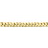 Black Bow Jewelry Men's 6.75mm 10k Yellow Gold Flat Beveled Curb Chain Bracelet - 2 of 4