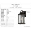 Urban Ambiance Luxury Transitional Outdoor Wall Sconce 12''H x 5''W,  Olde Bronze Finish,  Anaheim Collection, UHP1290 - 3 of 4