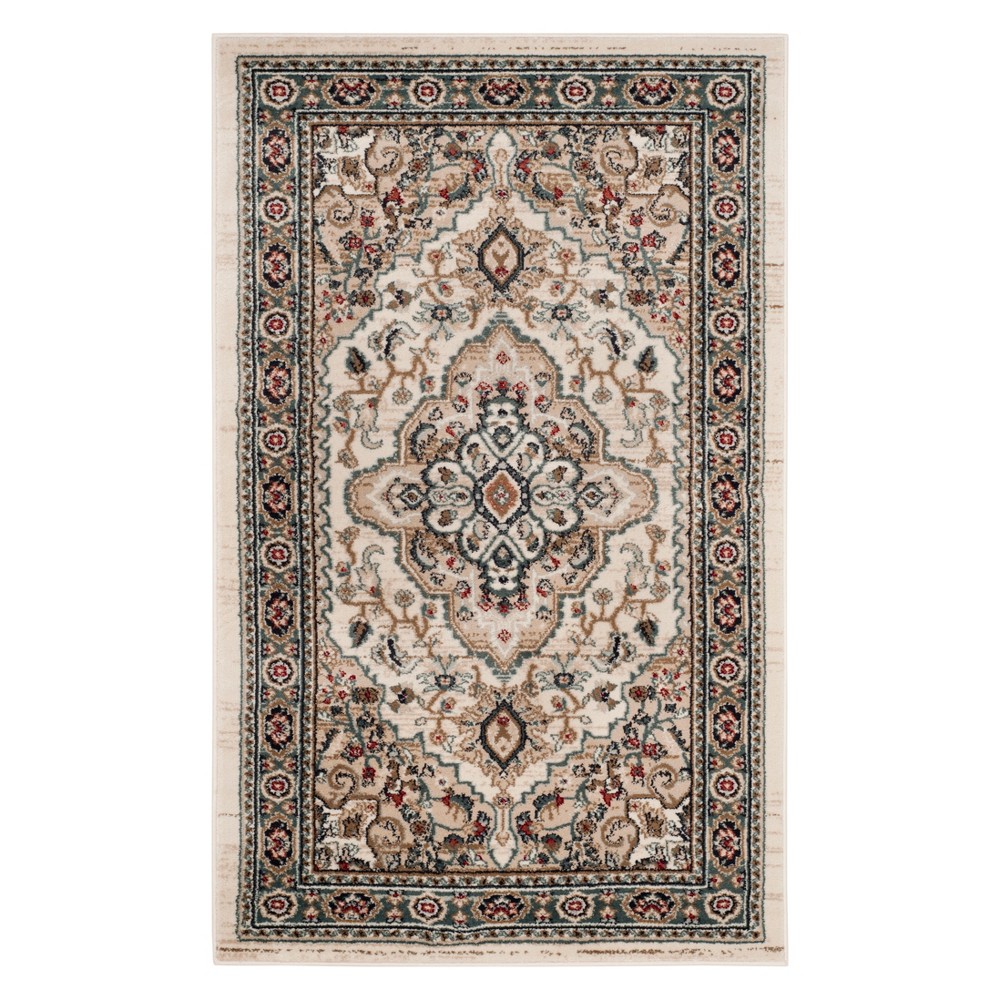 4'x6' Mollie Medallion Accent Rug Cream/Beige - Safavieh