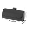 Unique Bargains Car Sun Visor PU Leather Sunglasses Clip Storage Case - 3 of 4
