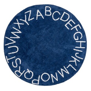 Nuloom Alphabet Washable Round Rug - 1 of 4