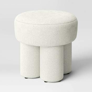 Boucle Fully Upholstered Accent Ottoman Stool - Threshold™