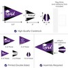 Big Dot of Happiness Purple Grad - Best is Yet to Come - Triangle Purple Graduation Party Photo Props - Pennant Flag Centerpieces - Set of 20 - 3 of 4