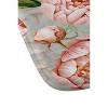 Deny Designs UtArt Peach Peonies Watercolor Pattern on Teal Sepia Memory Foam Bath Rug Green : Microfiber, Machine Washable, Non-Slip Backing - 3 of 3