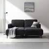 Nebula Vortex 71" Wide Upholstery Loveseat Sofa With 2Pcs Stool - 3 of 4