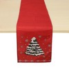 Unique Bargains Christmas Table Runner Red Green White 72"x13" 1 Pc - 4 of 4