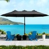 SEVOBAL Patio Umbrellas Outdoor Market Extra Large, Crank Handle for Deck, Lawn, Backyard, Sun Shade - 2 of 4