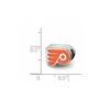 Black Bow Jewelry Sterling Silver Philadelphia Flyers NHL Bead Charm - 3 of 4