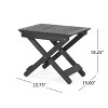 Christopher Knight Home Malibu 3 Piece Outdoor Acacia Wood Folding Adirondack Chair Chat Set with Cushions - 4 of 4