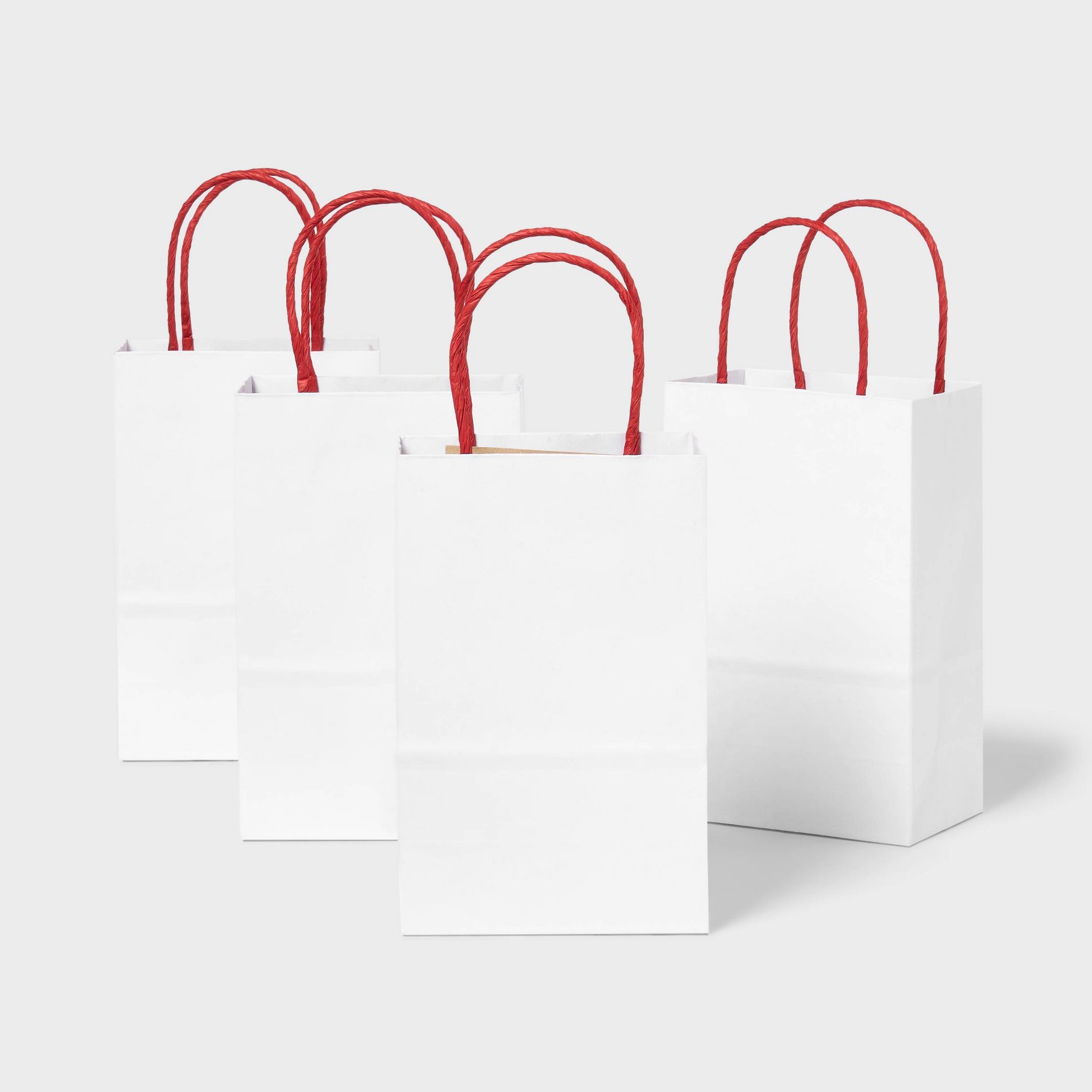 8ct Jr Tote Valentine's Day Gift Bag White - Spritz™