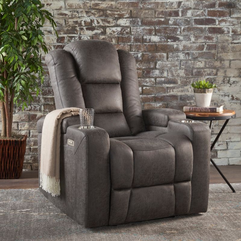 Emersyn Tufted Power Recliner - Christopher Knight Home, 3 of 13