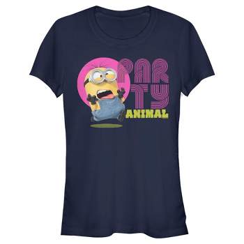 Juniors Womens Minions: The Rise of Gru Dave Party Animal T-Shirt