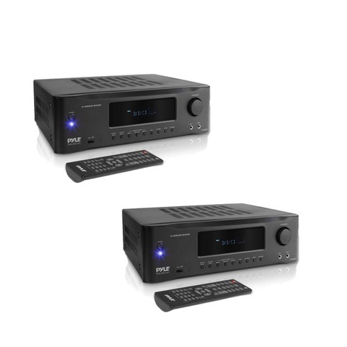1000 Watt 5.2 Channel Bluetooth Amplifier Stereo Receiver System With 4k Ultra Hd Pass Through Support, And Remote Control (2 Pack) :