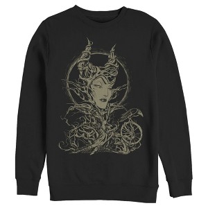 Men's Sleeping Beauty Maleficent Twisted Queen Sweatshirt - 1 of 3