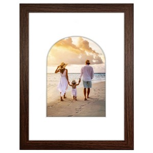 Americanflat Picture Frame with Oval Mat Insert and Shatter-Resistant Glass - Signature Collection - Photo Frame for Wall Display - 1 of 4