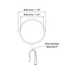 Unique Bargains Metal Drapery Eyelet Sliding Shower Curtain Hook Rings 40 Pcs - 2 of 4