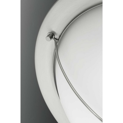Brushed Nickel 13" LED Flush Mount with Acrylic Shade