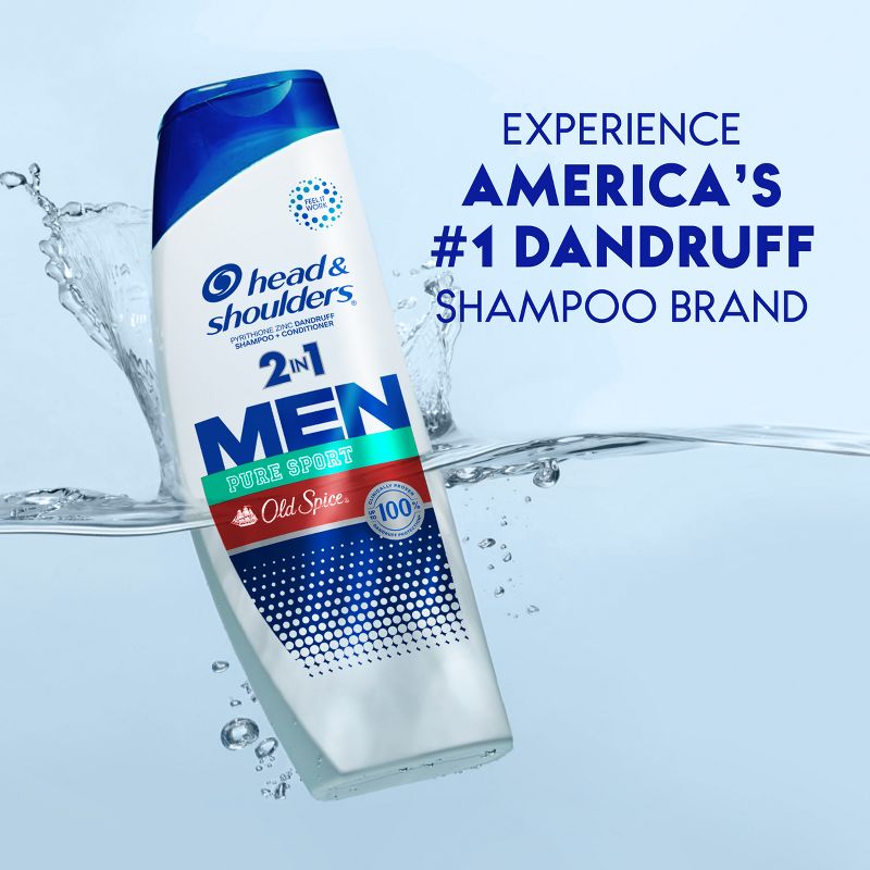 Head & Shoulders Old Spice Pure Sport Advanced Men 2-in-1 Anti Dandruff Shampoo & Conditioner, 6 of 16