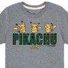 Boys' - Pokémon - Pikachu Plaid Logo Short Sleeve Graphic T-Shirt - 2 of 4