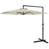 Outsunny 9.5FT Cantilever Patio Umbrella with Crank, Cross Base and Air Vent, Round Hanging Offset Umbrella for Pool, Backyard, Deck, Garden, Beige - 4 of 4