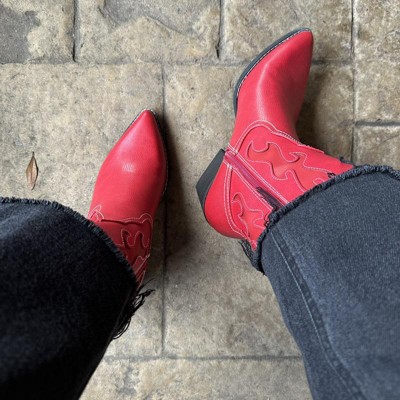 Women's Daytona Western Boots - Wild Fable™ Red 8.5 : Target