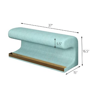 Vynxaria Leather Upholstered Entryway Bench with LED Sensor Light ¨C Modern & Stylish - 1 of 4