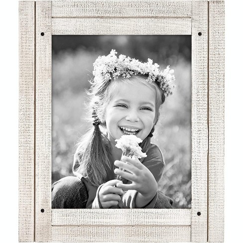 Americanflat Collage Picture Frame in with Displays Textured Wood and Polished Glass for Wall and Tabletop - image 1 of 4