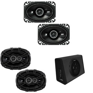 Kicker 11PT250 Truck Enclosure & DSC69304 DS-Series 6x9" & 43DSC4604 4x6"  Bundle - 1 of 4