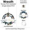 Big Dot of Happiness Holy Nativity - Outdoor Manger Scene Religious Christmas Decor - Front Door Wreath - 3 of 4