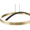 Possini Euro Design Eliza 19 3/4" Modern Pendant Ceiling Light Fixture Dining Room Over Table Kitchen Island Foyer Ring LED Matte Black Brass Finish - 3 of 4