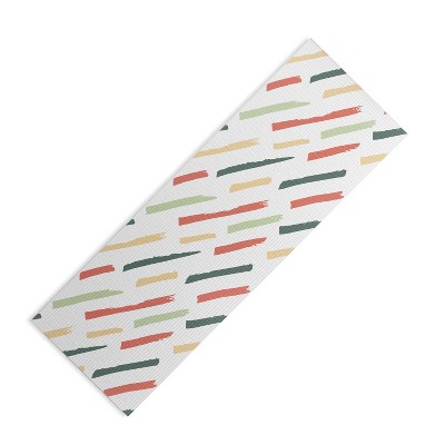 AvenieBrush Strokes Colorful (6mm) 24" x 70" Yoga Mat - Society6