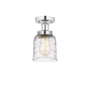 Bell - 1 Light Semi-Flush Mount In Industrial Style-8.25 Inches Tall and 6.5 Inches Wide - 1 of 1