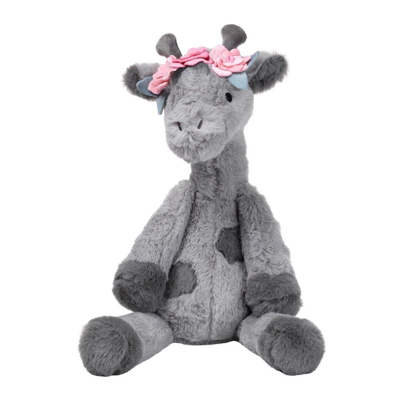 Lambs & Ivy Giraffe and a Half Gray Plush Stuffed Animal Toy - Skylar, 1 of 7