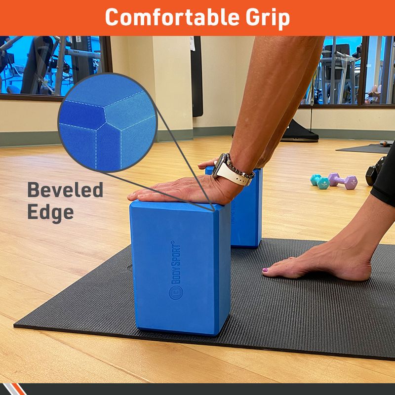 BodySport High Density Supportive Foam Yoga Block for Yoga and Pilates, 3-Inch x 6-Inch x 9-Inch, Purple, 4 of 7