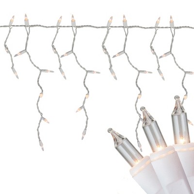 Northlight 300 Count Clear Mini Icicle Christmas Lights - White Wire