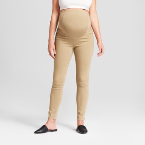 Maternity Crossover Panel Skinny Jeans - Isabel Maternity by Ingrid & Isabel Tan 00, Women