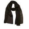 Wrapables Lightweight Silky Satin Solid Colored Scarf (Set of 2), Orange and Black - 3 of 4